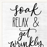 Lets Get Wrinkly 1 White Framed Print Bathroom Wall Art - Homeroots - Flyclothing LLC