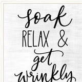 Lets Get Wrinkly 1 White Framed Print Bathroom Wall Art - Homeroots