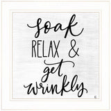 Lets Get Wrinkly 1 White Framed Print Bathroom Wall Art - Homeroots - Flyclothing LLC