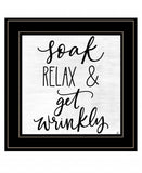 Lets Get Wrinkly 2 Black Framed Print Bathroom Wall Art - Homeroots