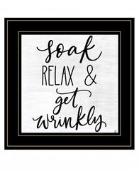 Lets Get Wrinkly 2 Black Framed Print Bathroom Wall Art - Homeroots