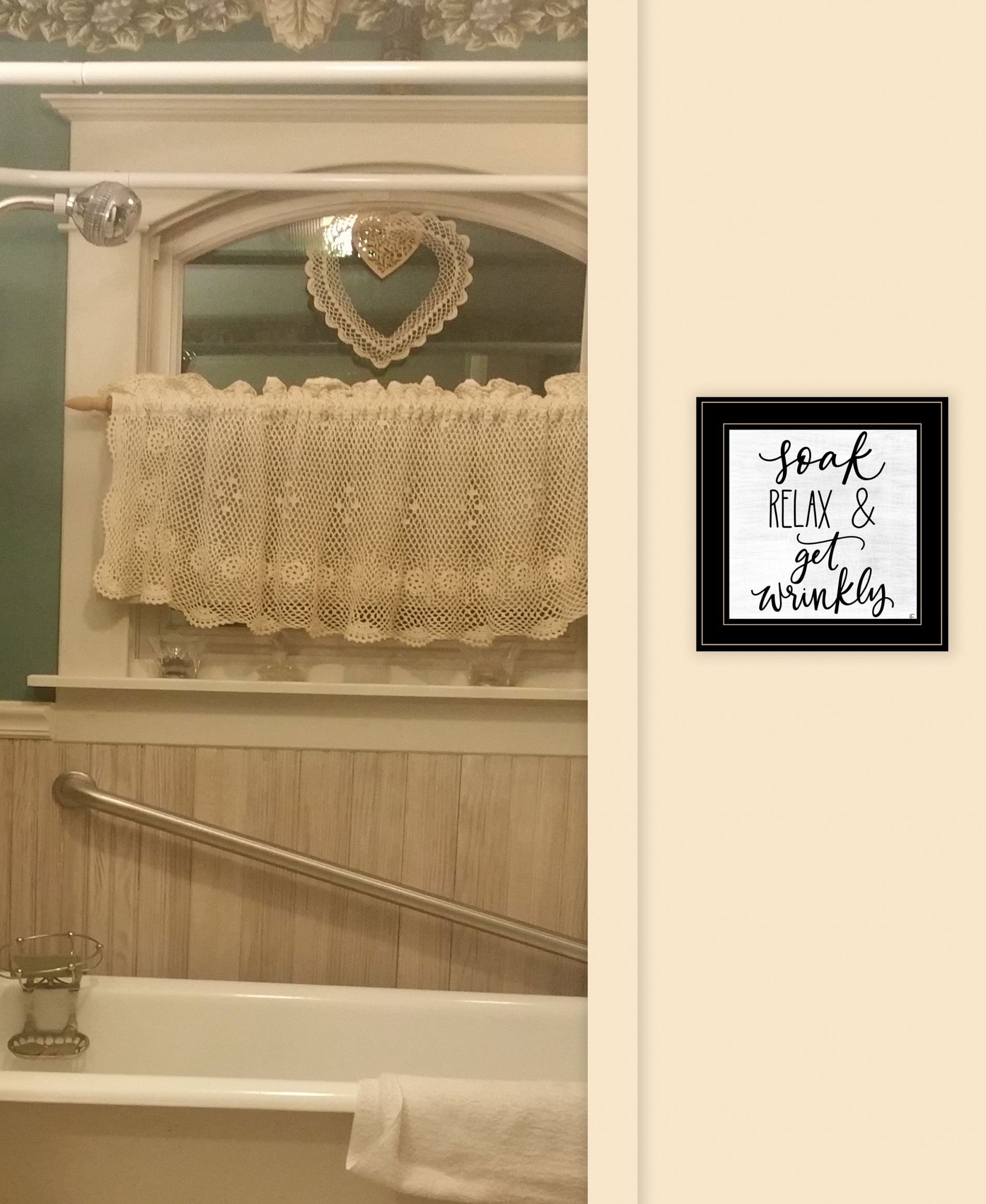 Lets Get Wrinkly 2 Black Framed Print Bathroom Wall Art - Homeroots