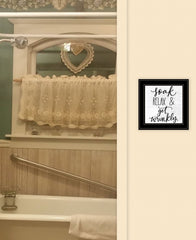 Lets Get Wrinkly 2 Black Framed Print Bathroom Wall Art - Homeroots
