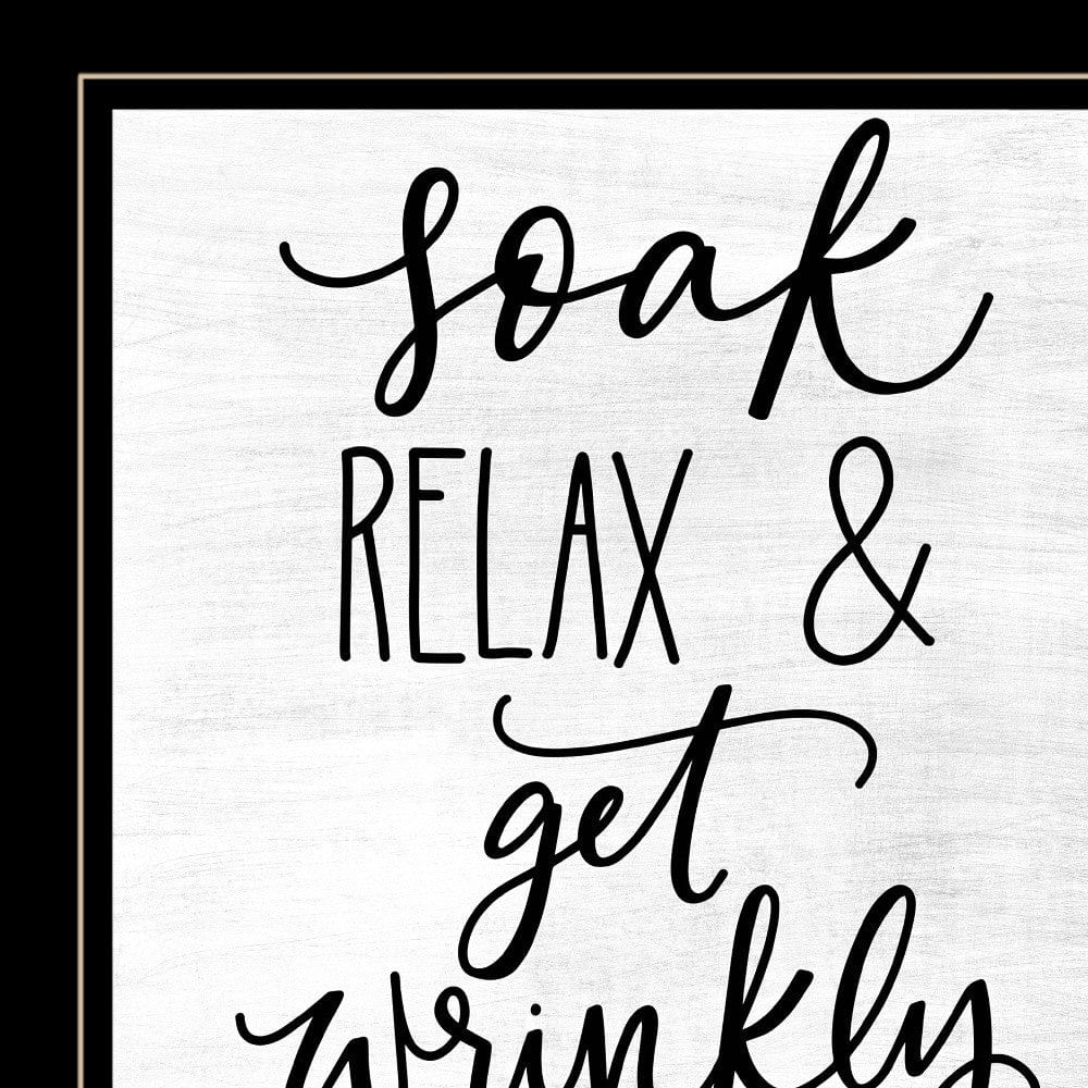 Lets Get Wrinkly 2 Black Framed Print Bathroom Wall Art - Homeroots