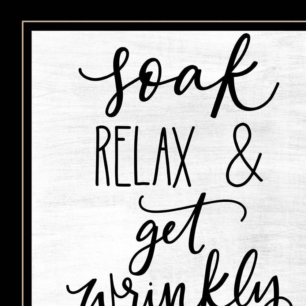 Lets Get Wrinkly 2 Black Framed Print Bathroom Wall Art - Homeroots - Flyclothing LLC