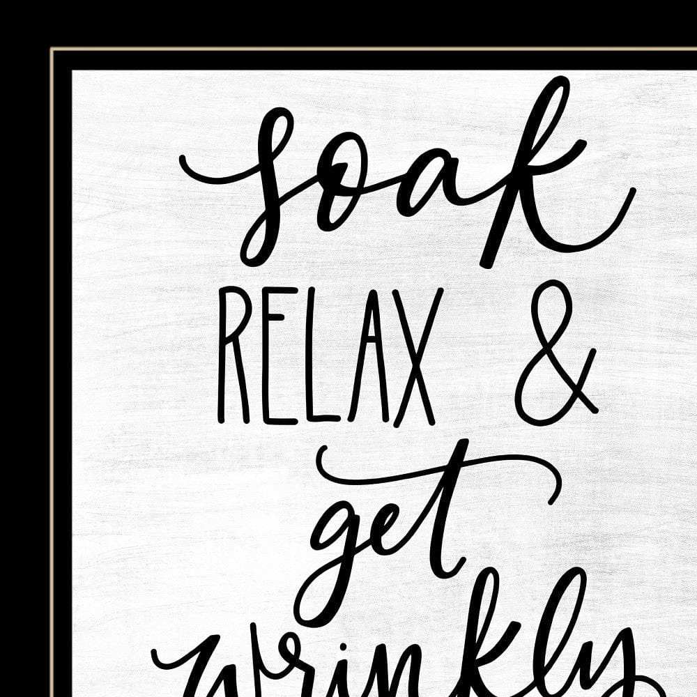 Lets Get Wrinkly 2 Black Framed Print Bathroom Wall Art - Homeroots - Flyclothing LLC