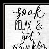 Lets Get Wrinkly 2 Black Framed Print Bathroom Wall Art - Homeroots