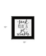 Lets Get Wrinkly 2 Black Framed Print Bathroom Wall Art - Homeroots - Flyclothing LLC