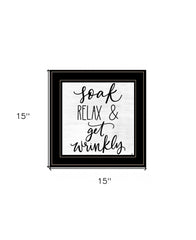 Lets Get Wrinkly 2 Black Framed Print Bathroom Wall Art - Homeroots