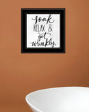 Lets Get Wrinkly 2 Black Framed Print Bathroom Wall Art - Homeroots