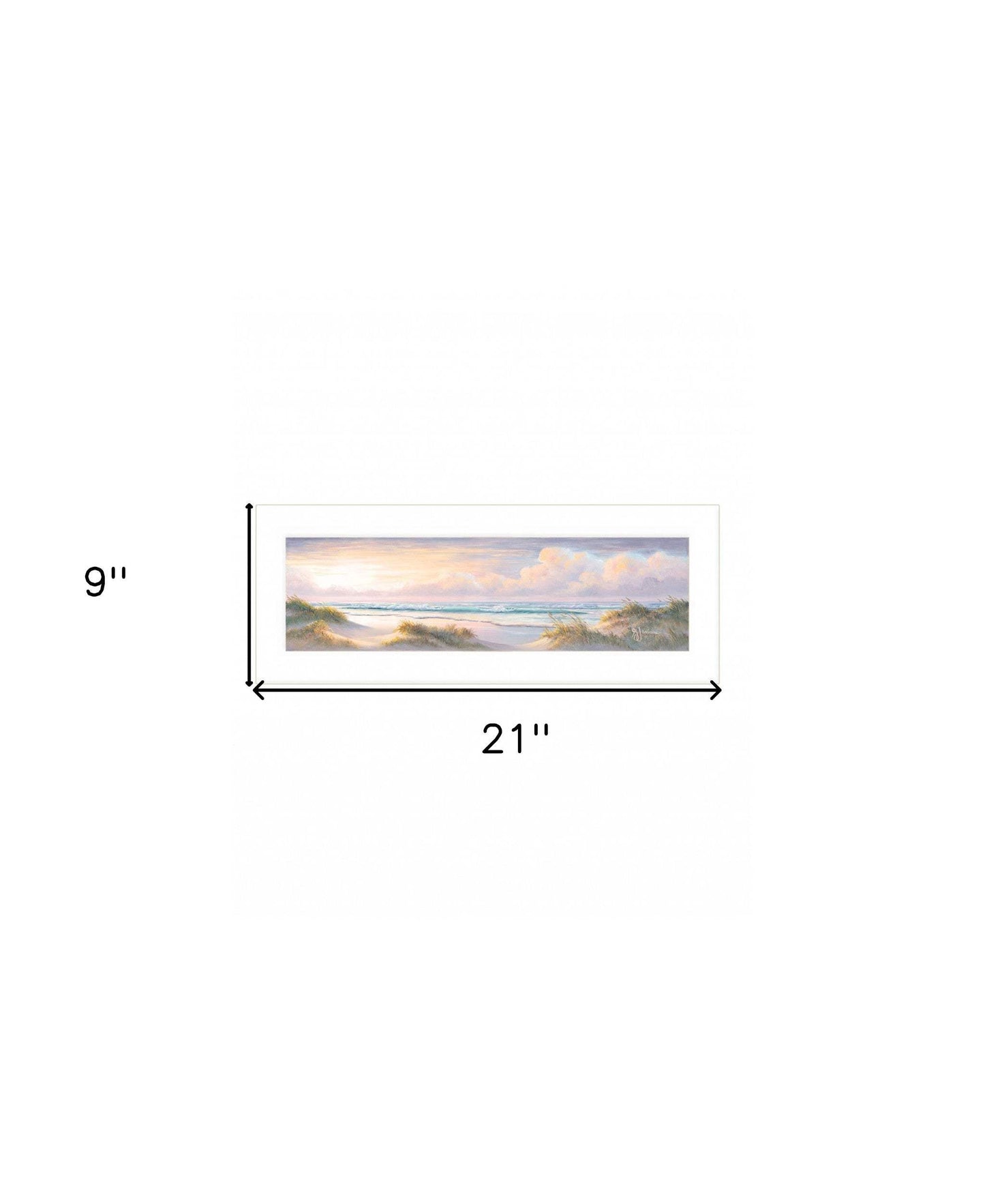 Seascape II 1 White Framed Print Wall Art - Homeroots - Flyclothing LLC