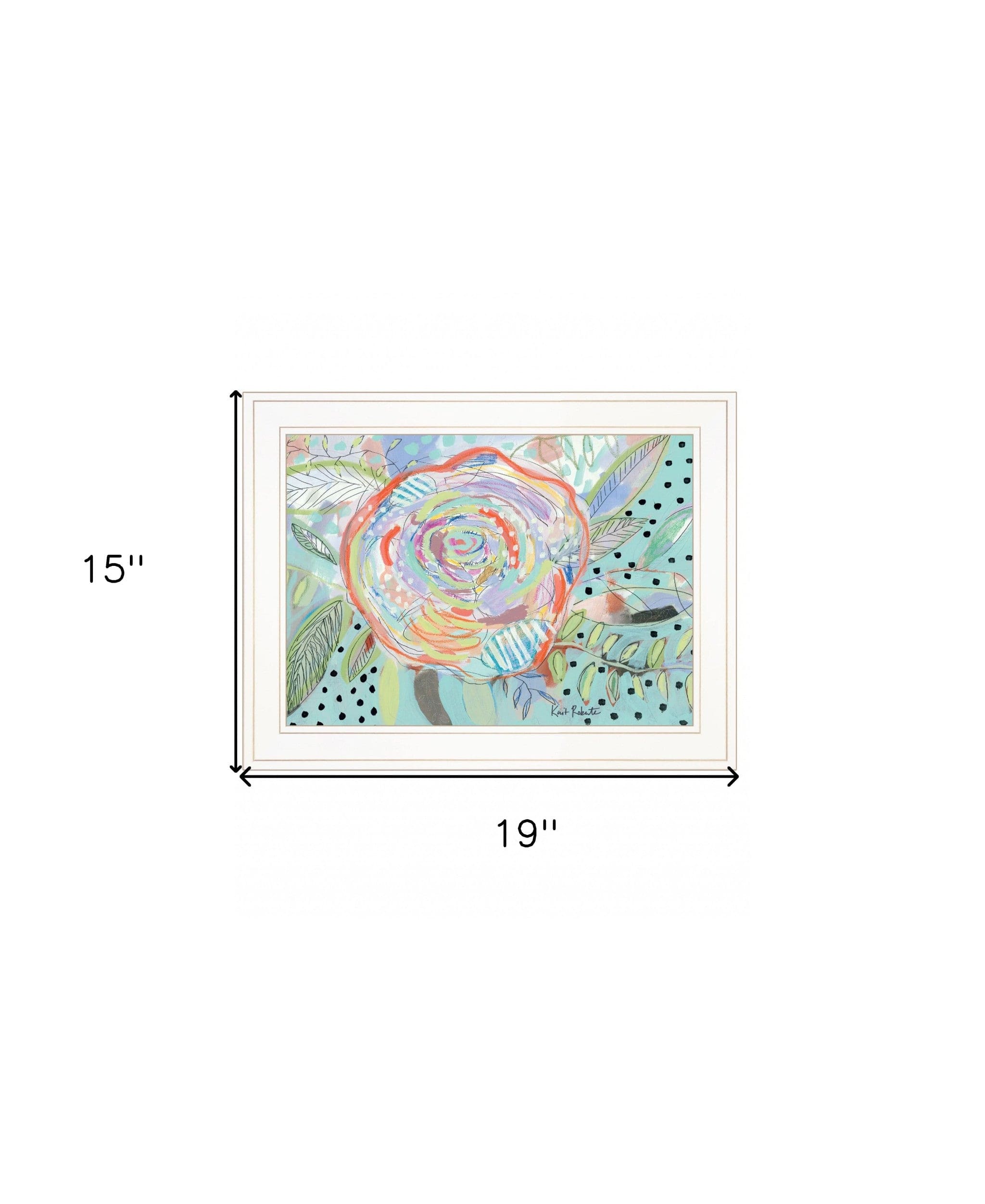 Bloom for Yourself 1 White Framed Print Wall Art - Homeroots