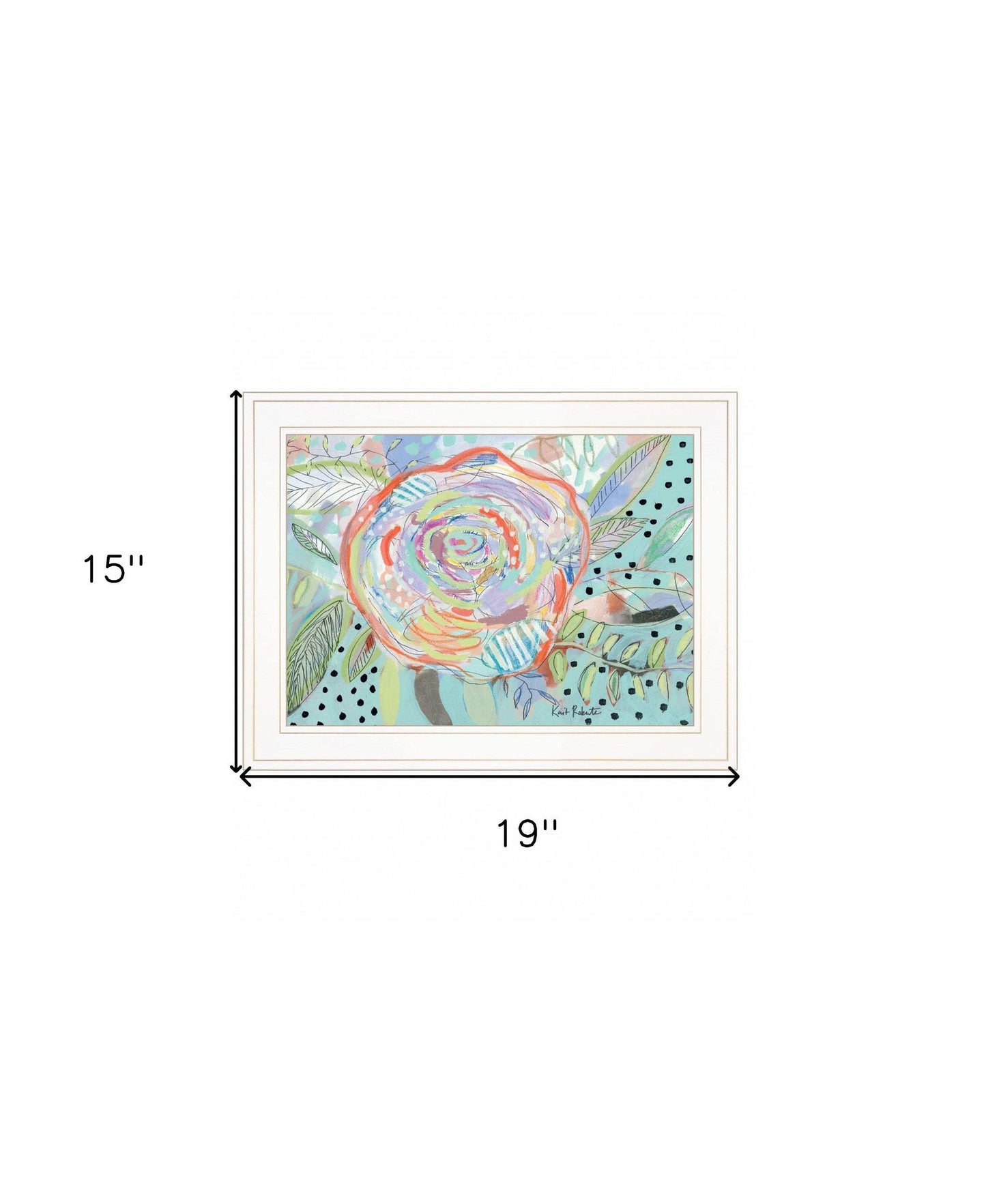 Bloom for Yourself 1 White Framed Print Wall Art - Homeroots - Flyclothing LLC
