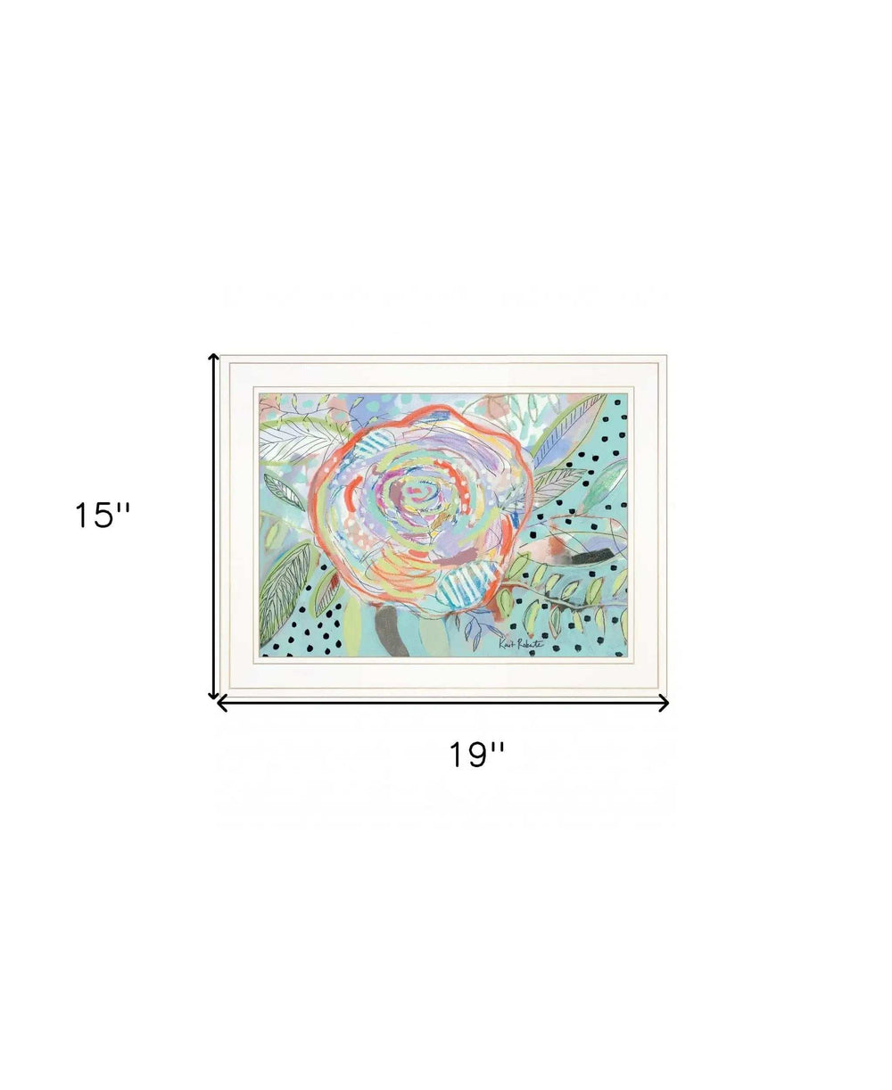 Bloom for Yourself 1 White Framed Print Wall Art - Homeroots - Flyclothing LLC