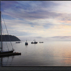 BAR HARBOR SILHOUETTES 2 Black Framed Print Wall Art - Homeroots
