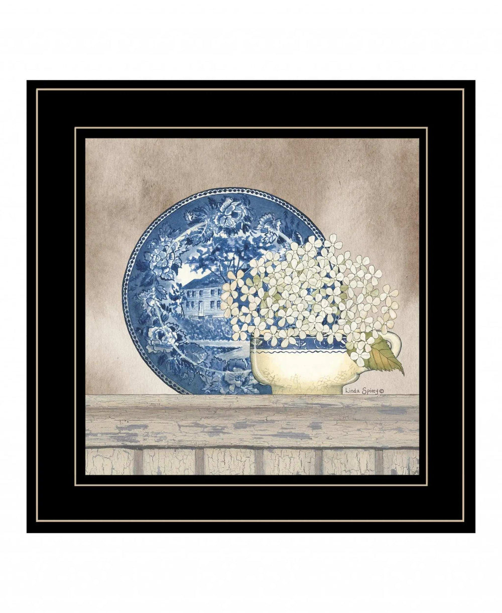 Farmhouse Blues I 2 Black Framed Print Wall Art - Homeroots - Flyclothing LLC