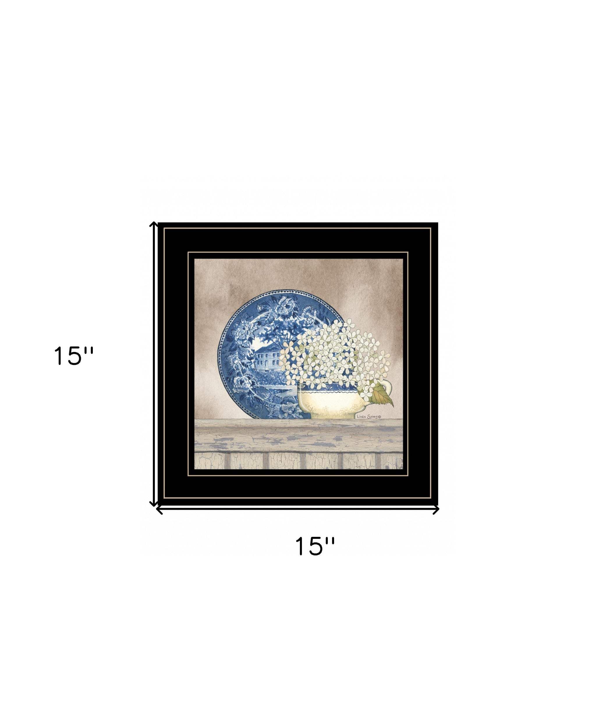 Farmhouse Blues I 2 Black Framed Print Wall Art - Homeroots - Flyclothing LLC