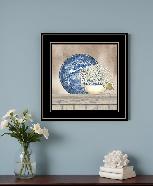 Farmhouse Blues I 2 Black Framed Print Wall Art - Homeroots