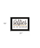 No Selfies in the Bathroom 6 Black Framed Print Bathroom Wall Art - Homeroots - Flyclothing LLC