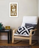 Coffee is always a Good Idea 2 White Framed Print Wall Art - Homeroots