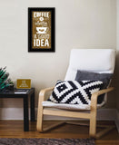 Coffee is always a Good Idea 3 Black Framed Print Wall Art - Homeroots