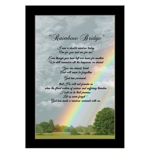 Rainbow Bridge Black Framed Print Wall Art - Homeroots