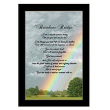 Rainbow Bridge Black Framed Print Wall Art - Homeroots