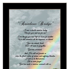 Rainbow Bridge Black Framed Print Wall Art - Homeroots
