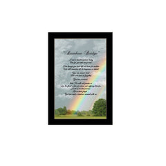 Rainbow Bridge Black Framed Print Wall Art - Homeroots