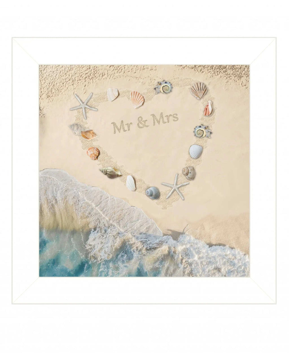 Marriage is a Beach 2 White Framed Print Wall Art - Homeroots - Flyclothing LLC
