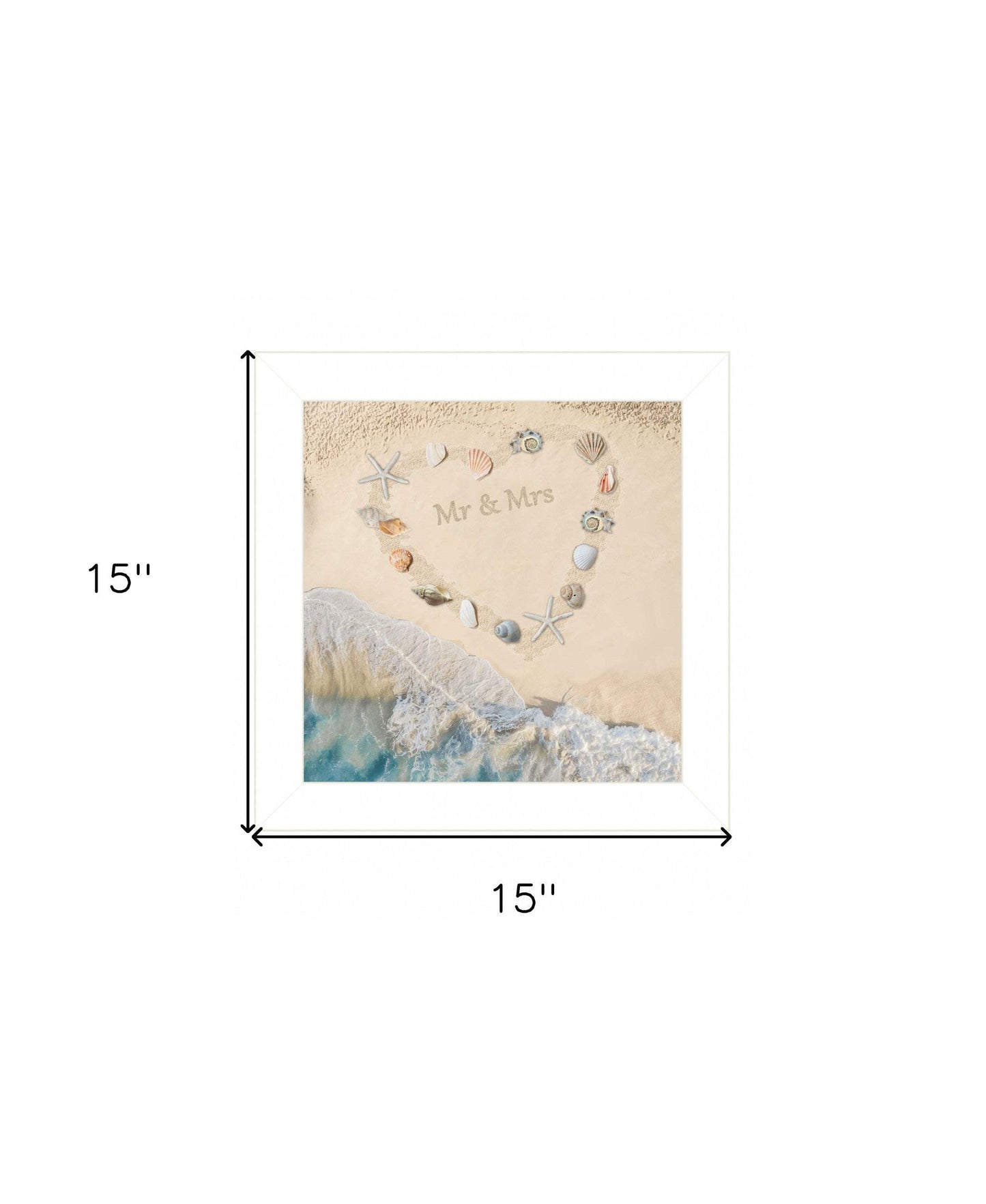 Marriage is a Beach 2 White Framed Print Wall Art - Homeroots - Flyclothing LLC