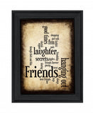 Friends 1 Black Framed Print Wall Art - Homeroots