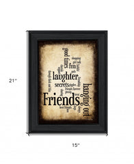 Friends 1 Black Framed Print Wall Art - Homeroots