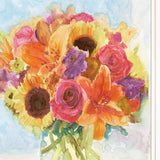 Vases with Flowers 1 White Framed Print Wall Art - Homeroots - Flyclothing LLC