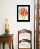 Vases with Flowers 1 Black Framed Print Wall Art - Homeroots - Flyclothing LLC