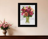 Vases with Flowers II 2 Black Framed Print Wall Art - Homeroots - Flyclothing LLC