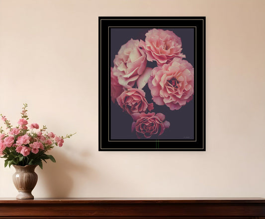 Dreamy Rose 2 Black Framed Print Wall Art - Homeroots