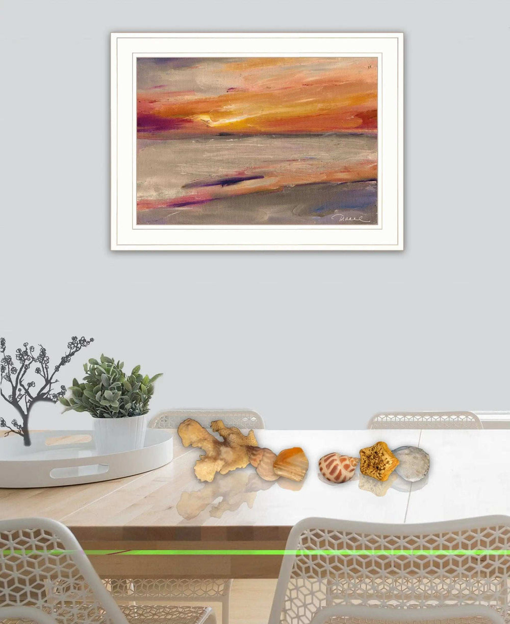 Western Sky 1 White Framed Print Wall Art - Homeroots - Flyclothing LLC