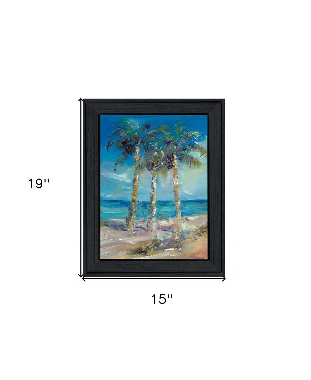 Threes Company 1 Black Framed Print Wall Art - Homeroots - Flyclothing LLC