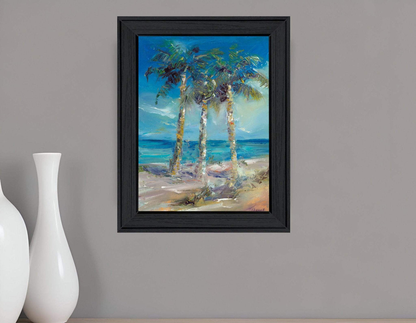 Threes Company 1 Black Framed Print Wall Art - Homeroots - Flyclothing LLC