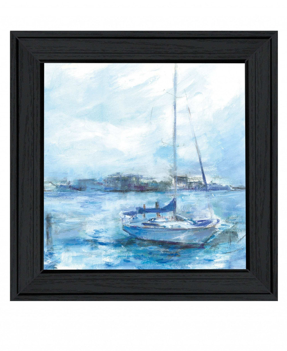 Serenity Sloop 2 Black Framed Print Wall Art - Homeroots - Flyclothing LLC