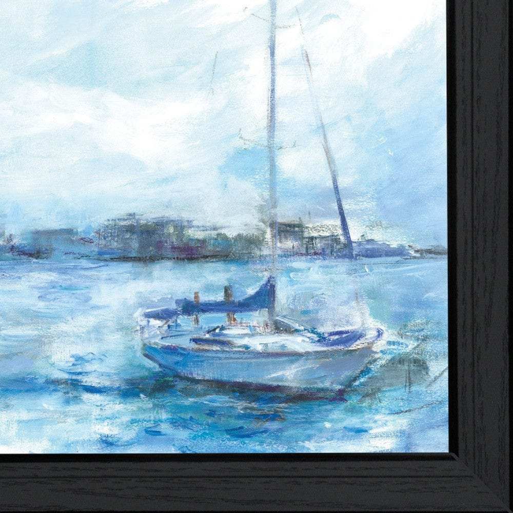 Serenity Sloop 2 Black Framed Print Wall Art - Homeroots - Flyclothing LLC