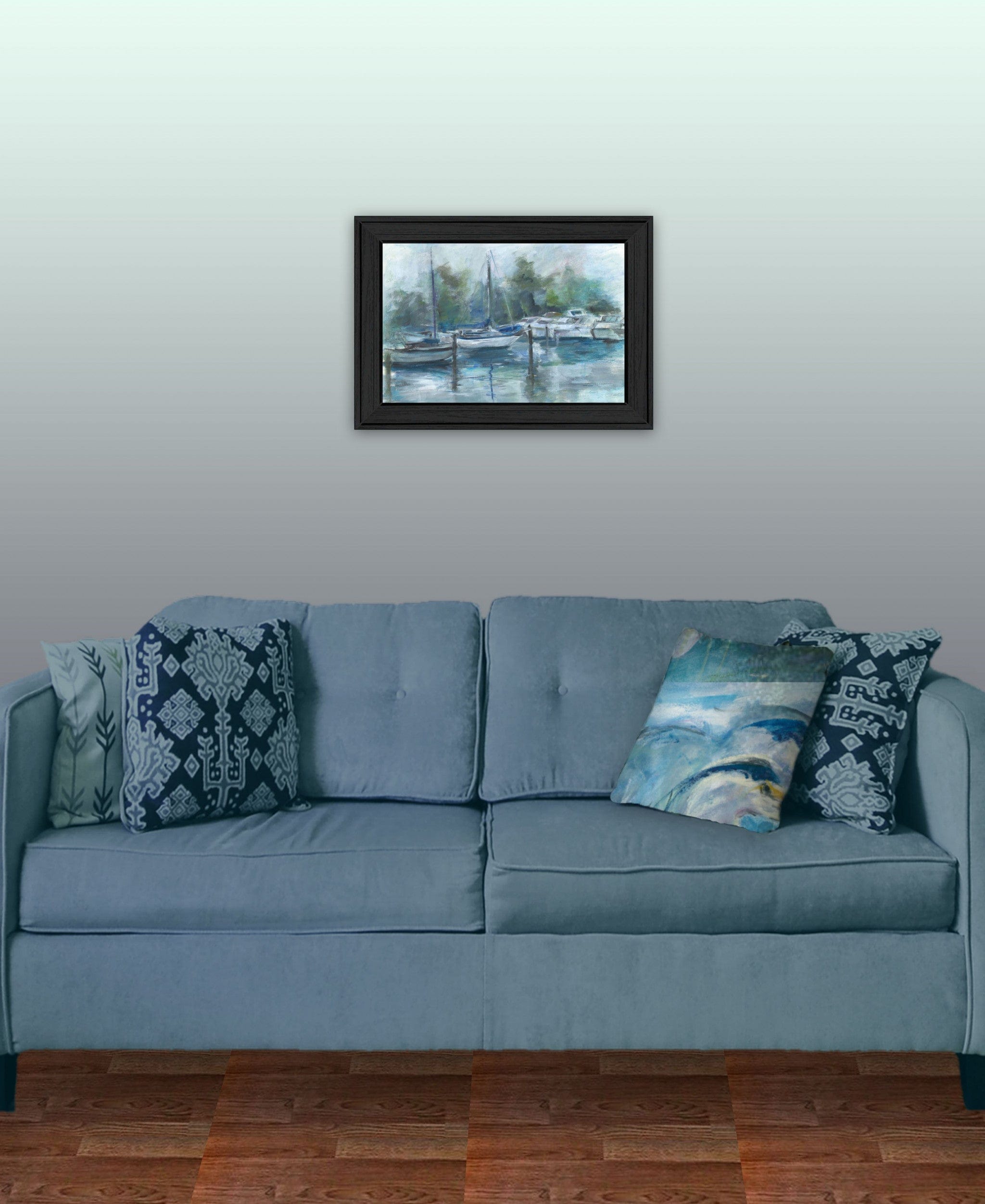 Lagoon 2 Black Framed Print Wall Art - Homeroots