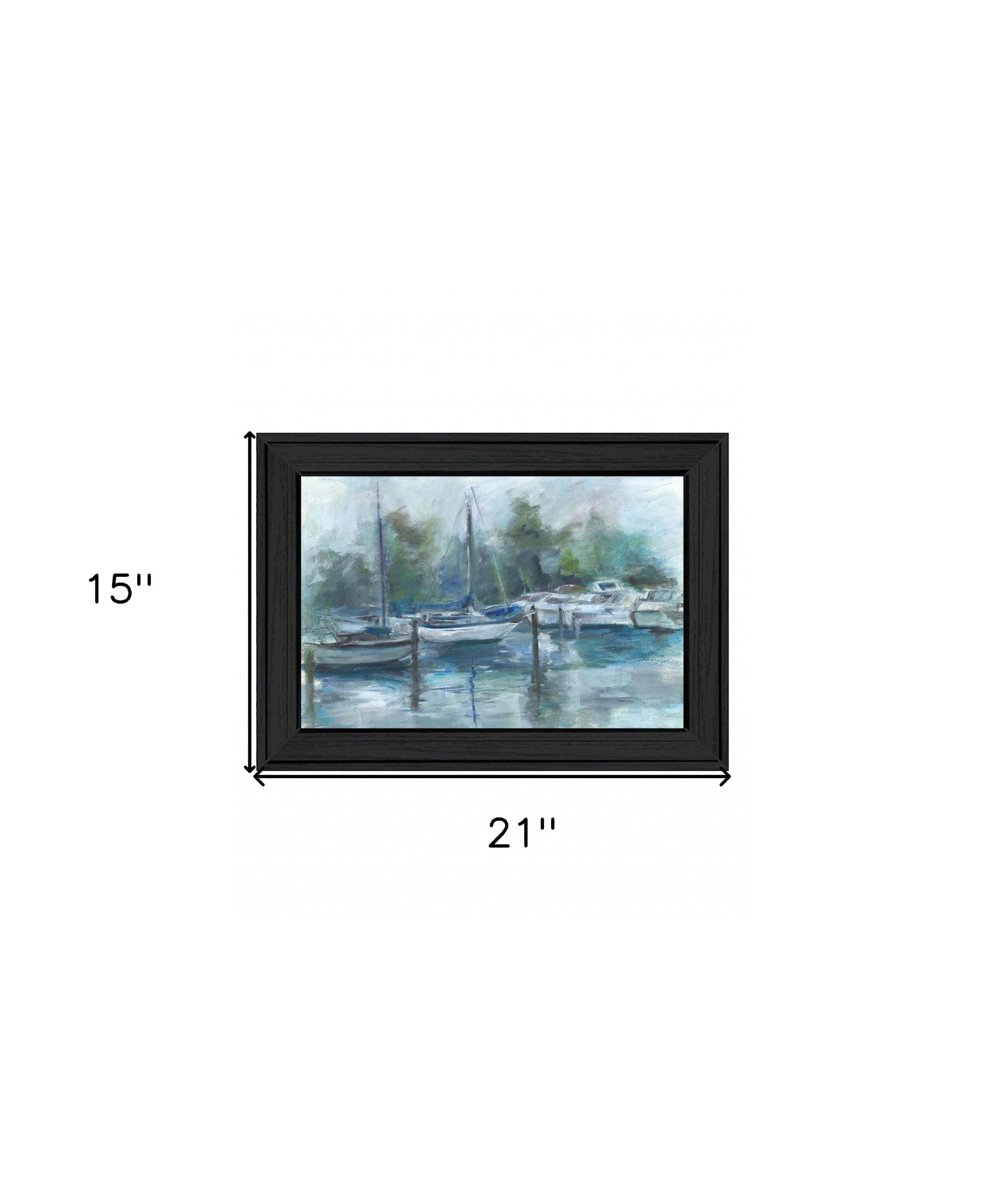 Lagoon 2 Black Framed Print Wall Art - Homeroots