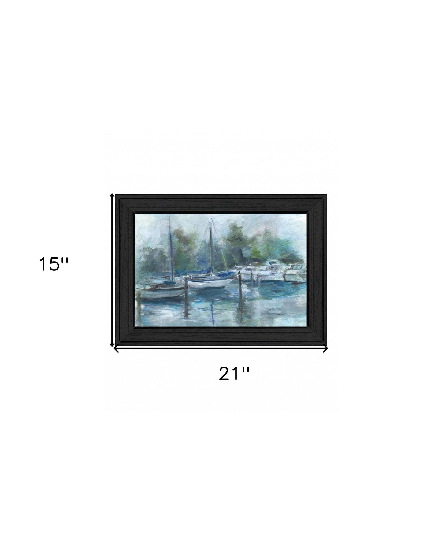 Lagoon 2 Black Framed Print Wall Art - Homeroots - Flyclothing LLC