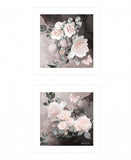 Set Of Two Noir Roses 5 White Framed Print Wall Art - Homeroots - Flyclothing LLC