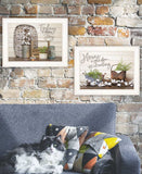 Set Of Two Choose Joy White Framed Print Wall Art - Homeroots - Flyclothing LLC