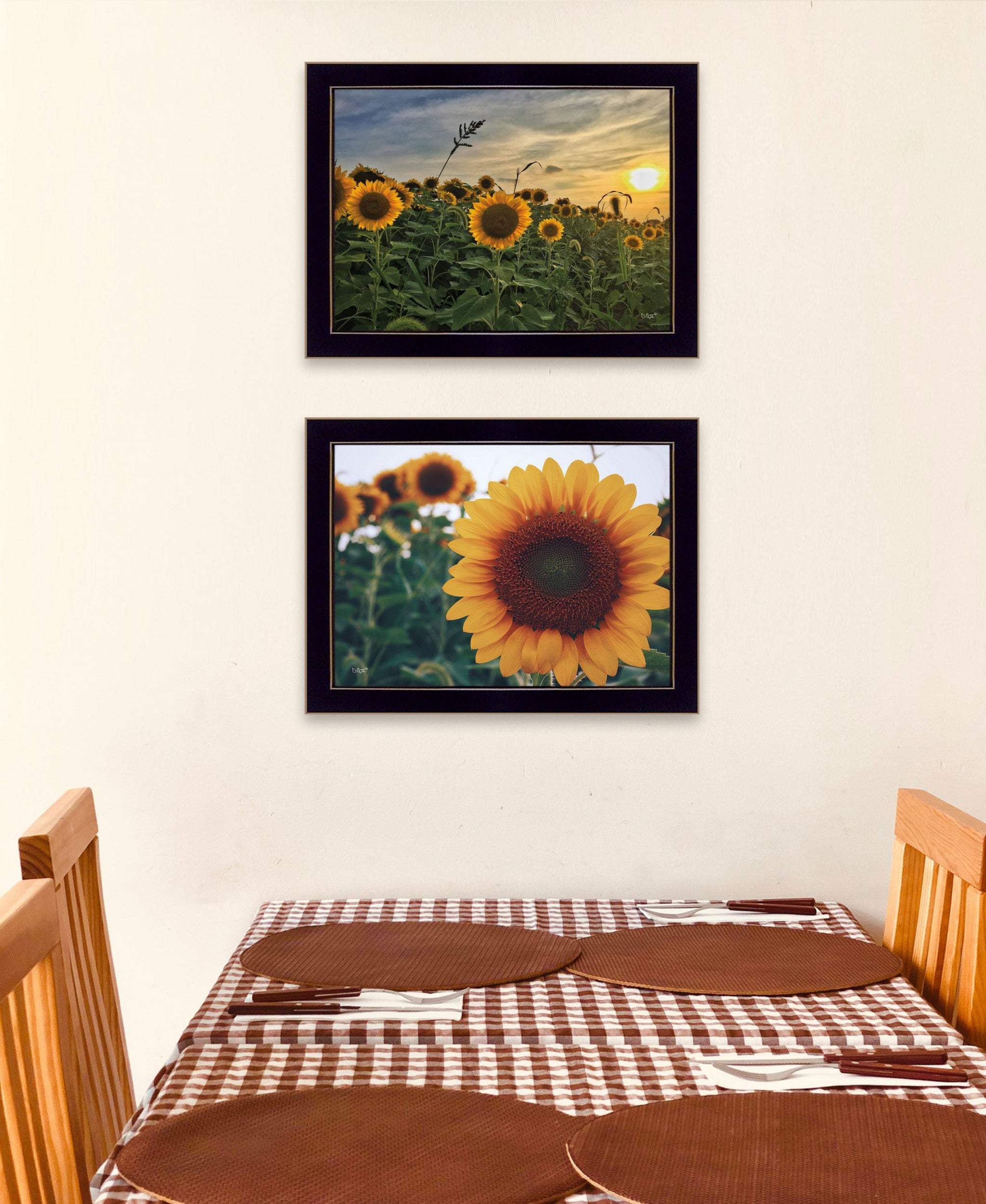 Set Of Two Midwest Living 4 Black Framed Print Wall Art - Homeroots - Flyclothing LLC