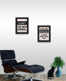 Set Of Two The New Normal Black Framed Print Wall Art - Homeroots - Flyclothing LLC