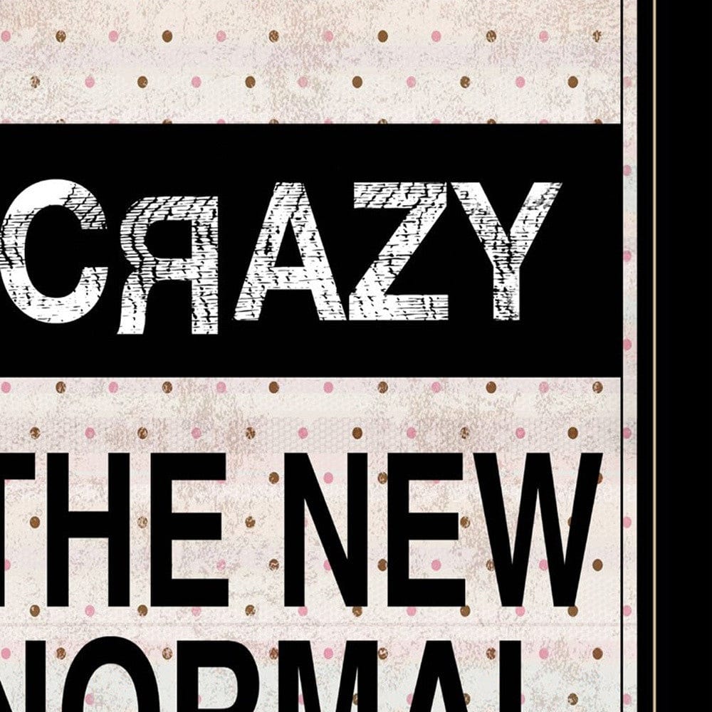 Set Of Two The New Normal Black Framed Print Wall Art